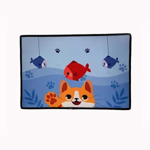 مت زیرانداز ظرف غذا و آب گربه مدل p9