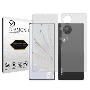 Diamond Tough model transparent screen protector suitable for Honor 90 mobile phone along with the back protector