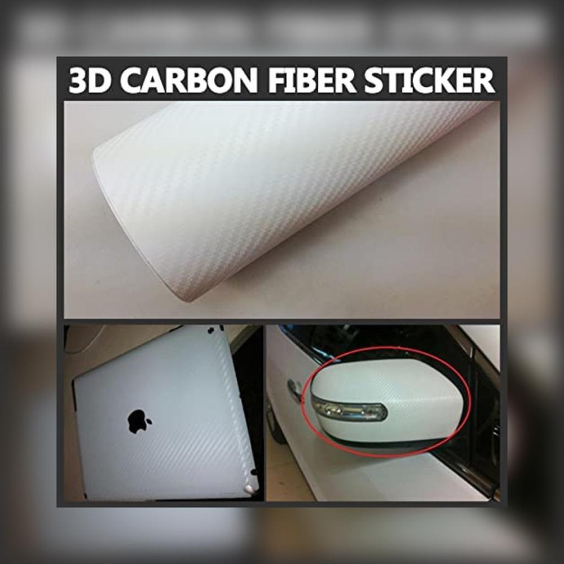 برچسب بدنه خودرو مهدیار مدل کربن کد SK101W رول یک متری