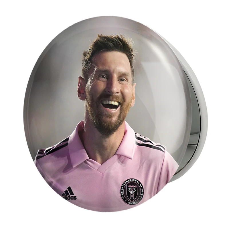 آینه جیبی خندالو طرح لیونل مسی مدل تاشو کد 36467