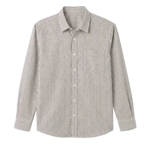 پیراهن آستین بلند یقه دیپلمات مردانه مدل D184