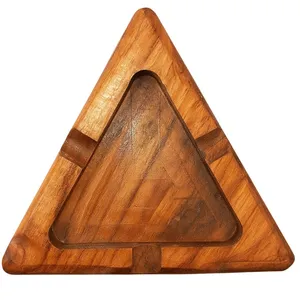 زیرسیگاری چوبی مدل مثلثی 