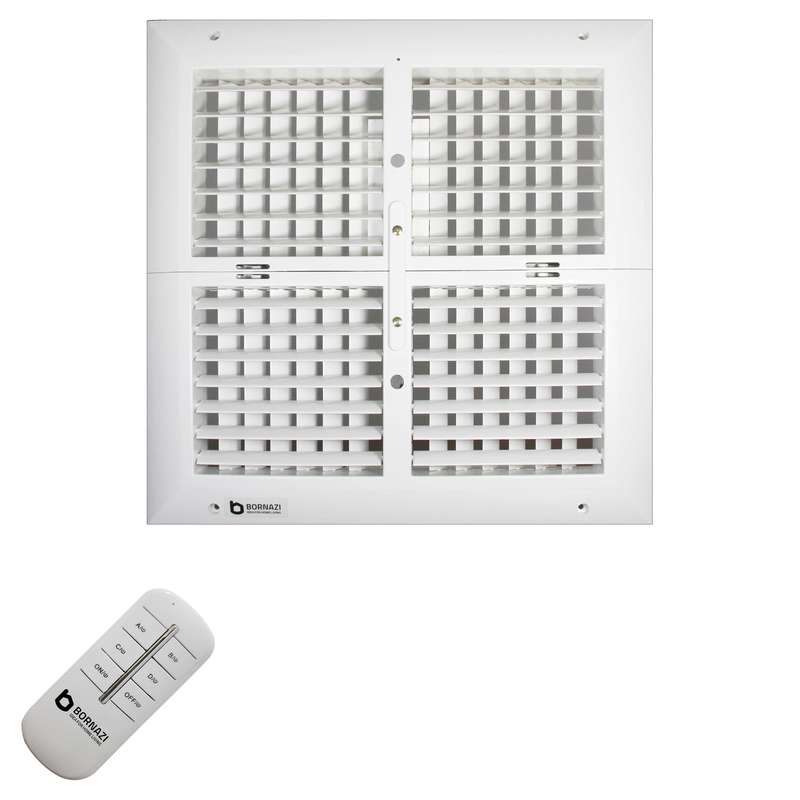 دریچه کانال کولر مدل 40x40 به همراه ریموت