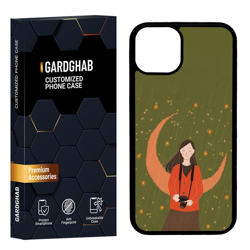 کاور گارد قاب مدل پشت گلس دخترانه مناسب برای گوشی موبایل اپل iPhone 13 