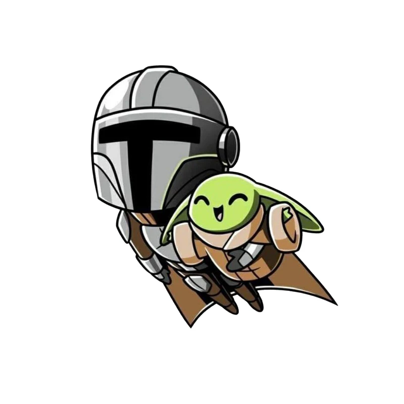 استیکر لپ تاپ و موبایل مدل سریال طرح بچه یودا جنگ ستارگان baby yoda Star wars کد 4945