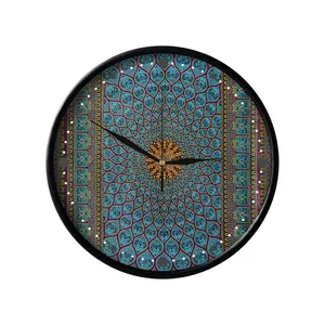 ساعت دیواری مدوپد طرح فرش قم گنبد اشکی مدل C-Ghom069