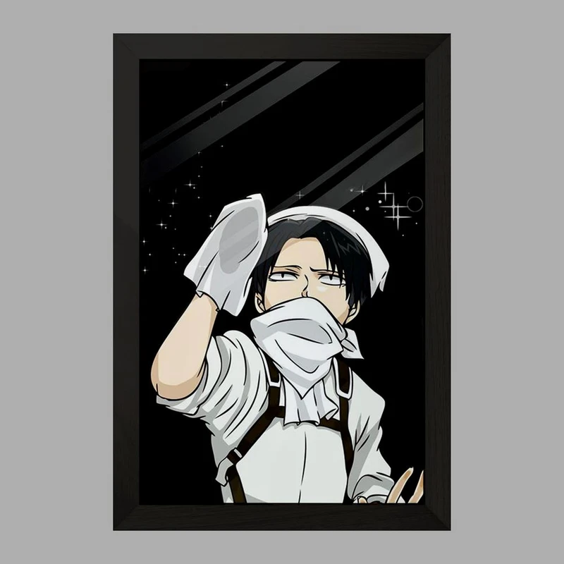 تابلو خندالو مدل لیوای انیمه اتک آن تایتان Attack on Titan  کد 18560