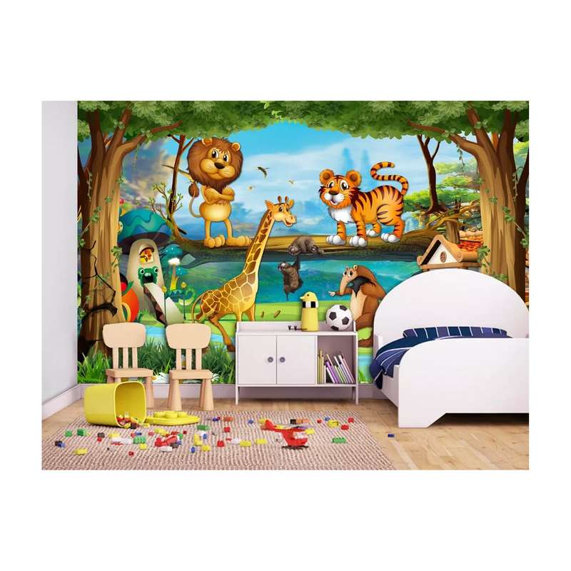 پوستر دیواری اتاق کودک مدل باغ وحش drv1032
