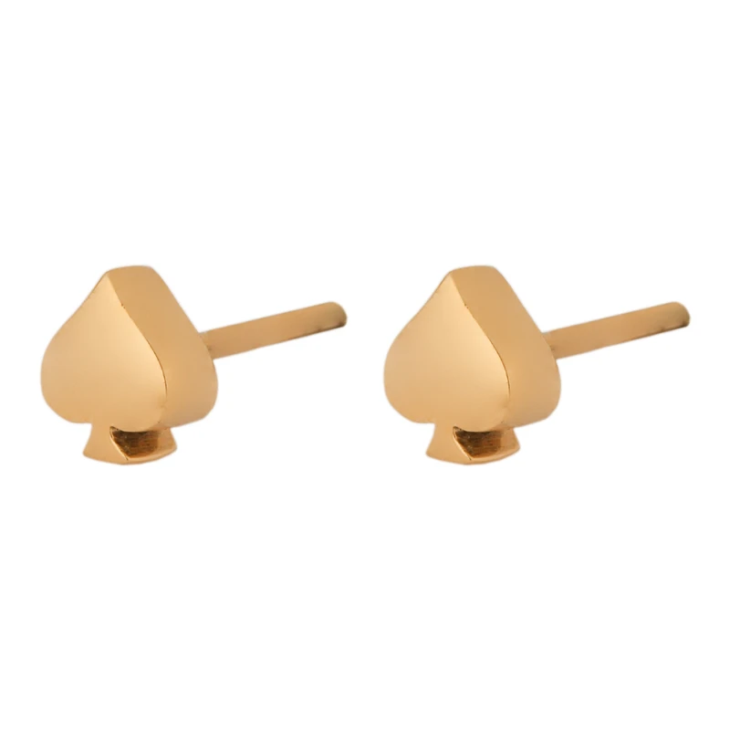 گوشواره میخی طلا 18 عیار زنانه گالری تاج آبادی مدل پیک کد T-35