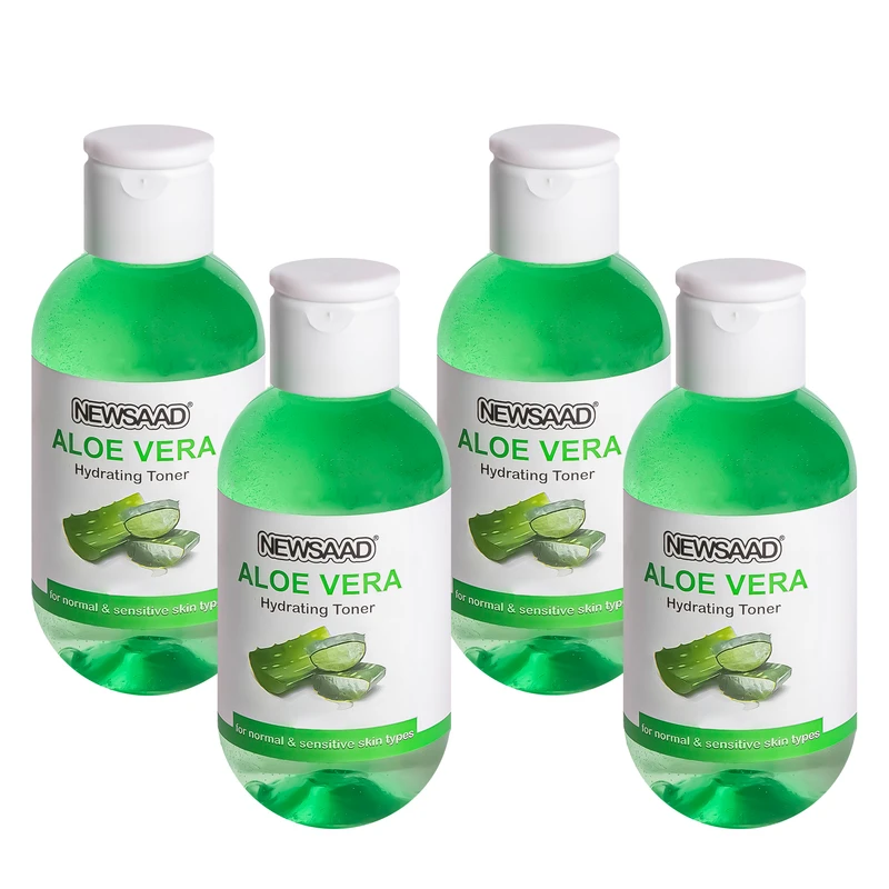تونر صورت نیوساد مدل Aloe مناسب برای پوست حساس ونرمال حجم 150 میلی لیتر بسته 4 عددی