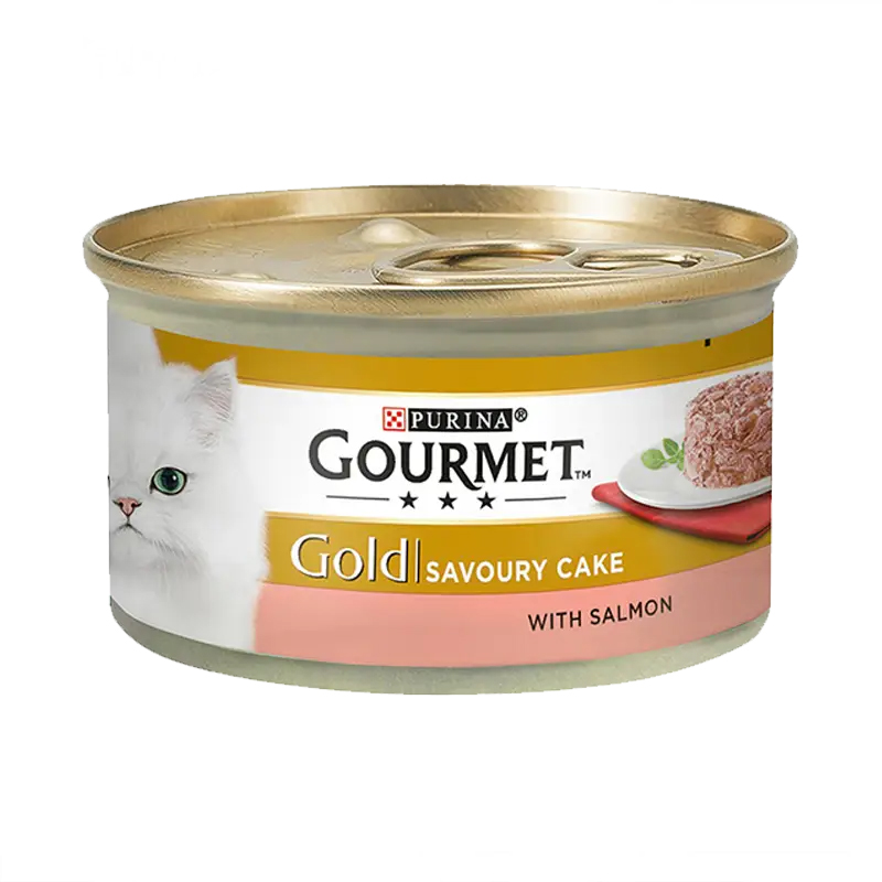 نقد و بررسی کنسرو غذای گربه گورمت مدل Gold Salmon وزن 85 گرم توسط خریداران