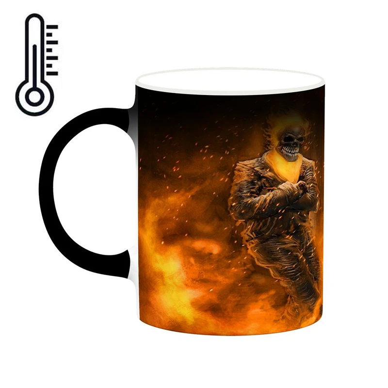 ماگ حرارتی کاکتی مدل گوست رایدر Ghost Rider کد mgh38745