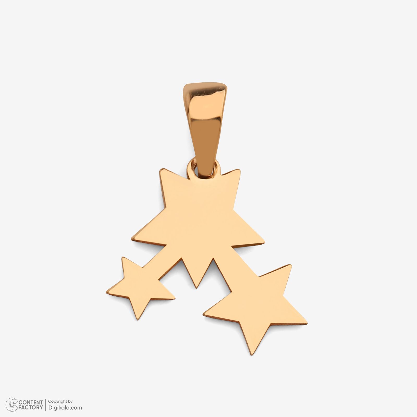 نیم ست طلا 18 عیار زنانه سایا گلد مدل 3 ستاره ns24 -  - 2