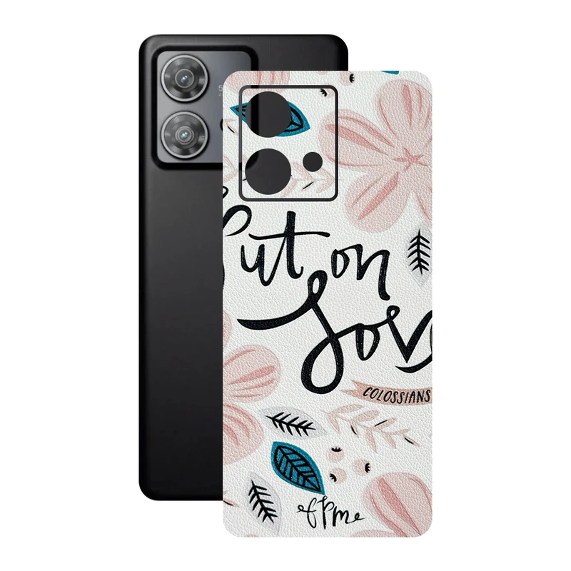 برچسب پوششی ریمکس مدل Leth طرح put on love مناسب برای گوشی موبایل موتورولا Edge 40 Neo