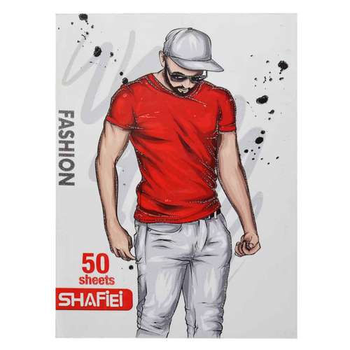 دفتر مشق  50 برگ شفیعی طرح فشن کد 066