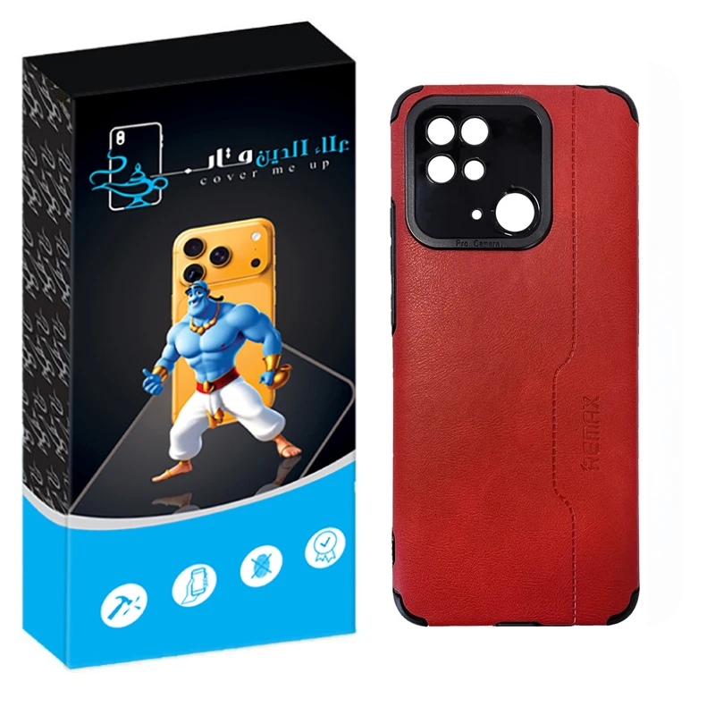 کاور علاالدین قاب مدل چرم RMX مناسب برای گوشی موبایل شیائومی Redmi 10c / Poco C40