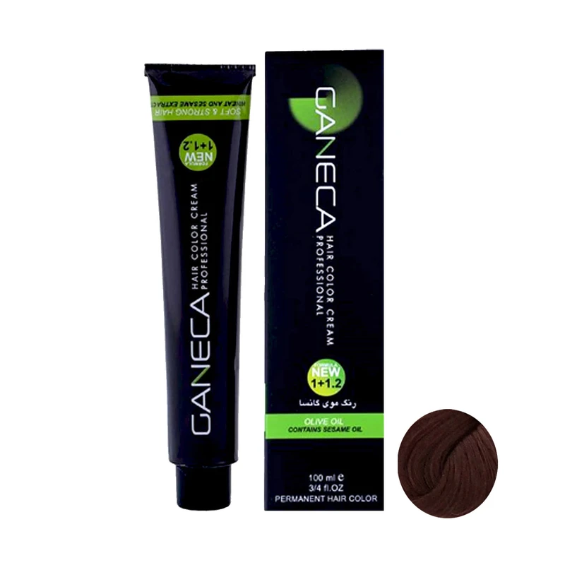 رنگ مو گانسا شماره MA5 حجم 100 میلی لیتر رنگ قهوه ای ماهاگونی