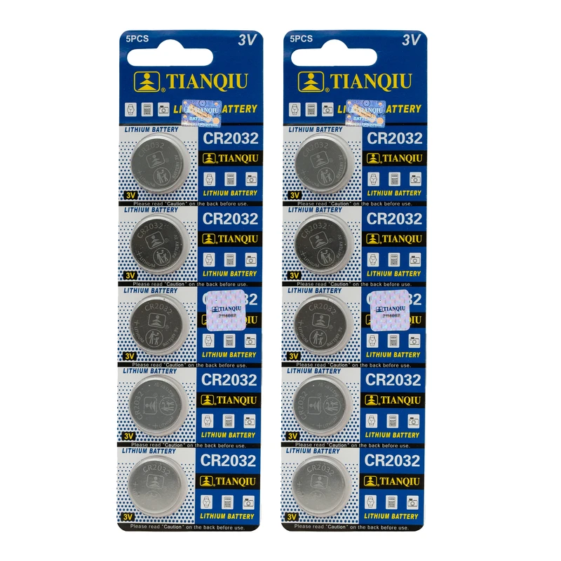 باتری سکه ای تیانکیو مدل CR2032 بسته 10 عددی