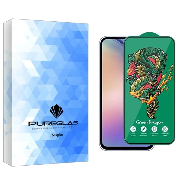 محافظ صفحه نمایش پیور گلس مدل NueGlas Green_Dragon مناسب برای گوشی موبایل سامسونگ Galaxy A54