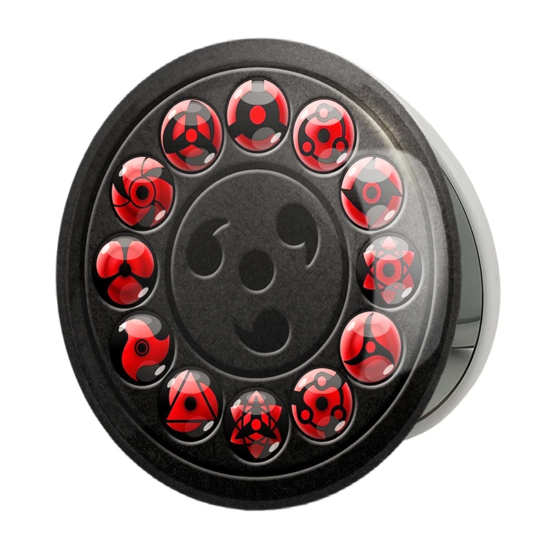 آینه جیبی خندالو طرح انیمه ناروتو شارینگان مدل تاشو کد 10566 