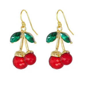 گوشواره آویز زنانه زودیکا مدل آلبالو کد AAC1102