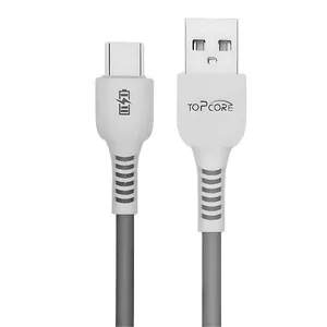 کابل تبدیل USB به USB_C تاپ‌‌کور مدل فست شارژ طول 1 متر