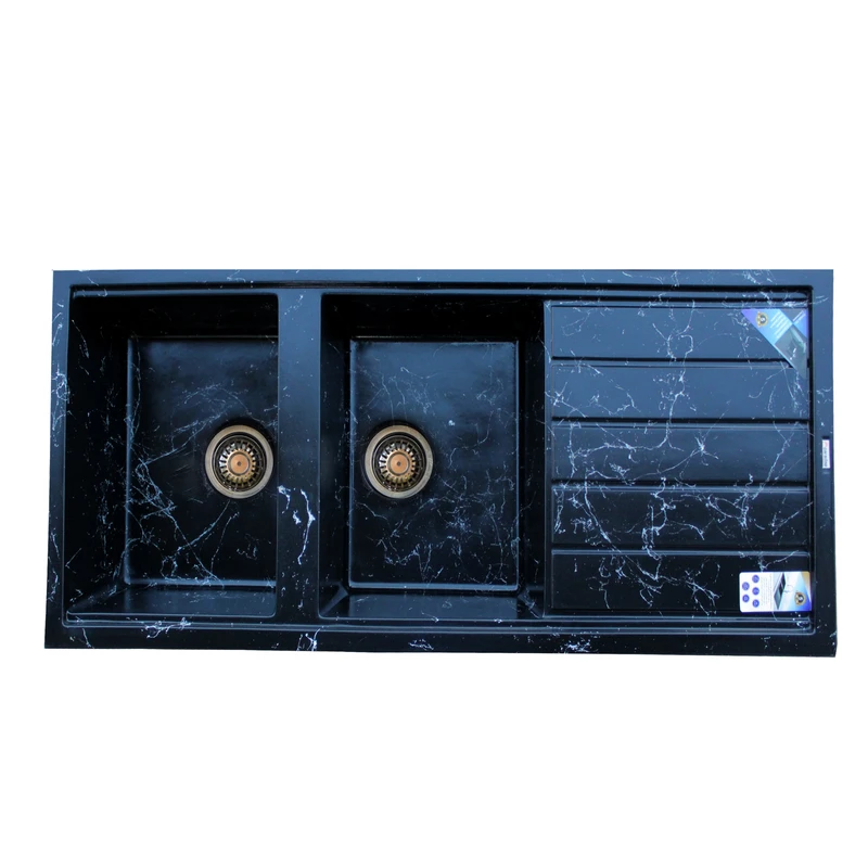 سینک ظرفشویی پارادایز مدل FOURLINEBL206 توکار