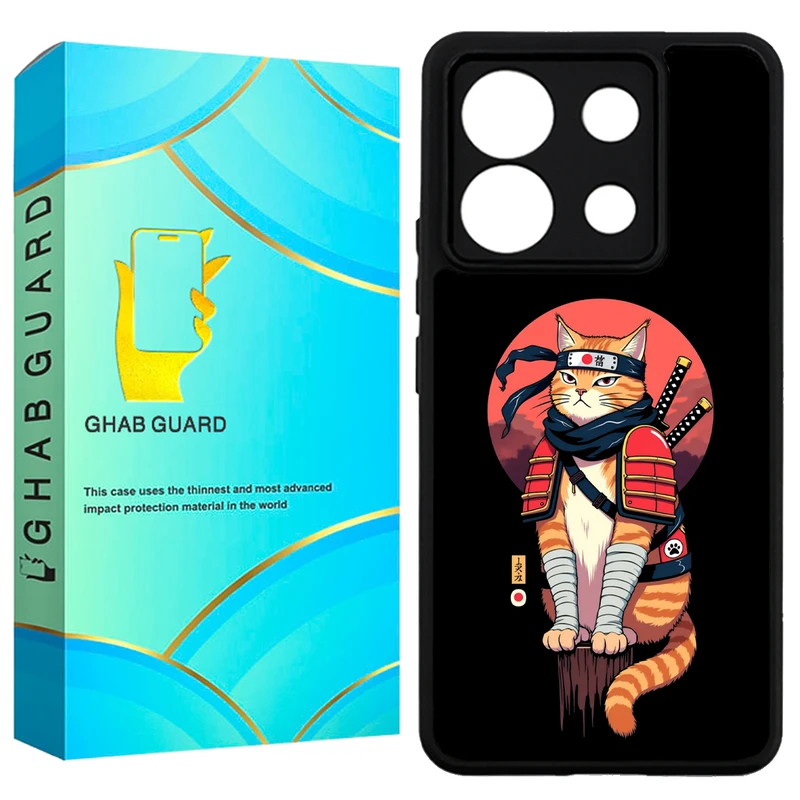 کاور قاب گارد طرح گربه مدل GN13P20 مناسب برای گوشی موبایل شیائومی Redmi Note 13 Pro 4G / Poco M6 Pro 4G