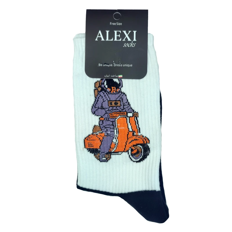 جوراب ساق بلند مدل موتور کد SC059