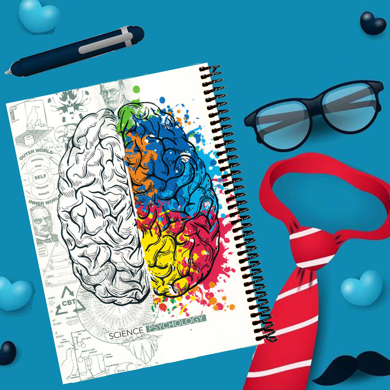 دفتر مشق 100 برگ دات نوت طرح PSYCHOLOGY کد B05