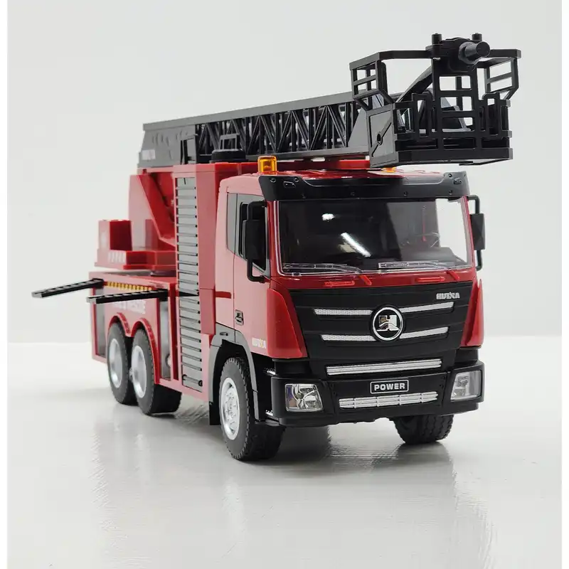 ماشین بازی کنترلی هوینا مدل آژیردار آتش نشانی بالابر آب پاش مخزن دار