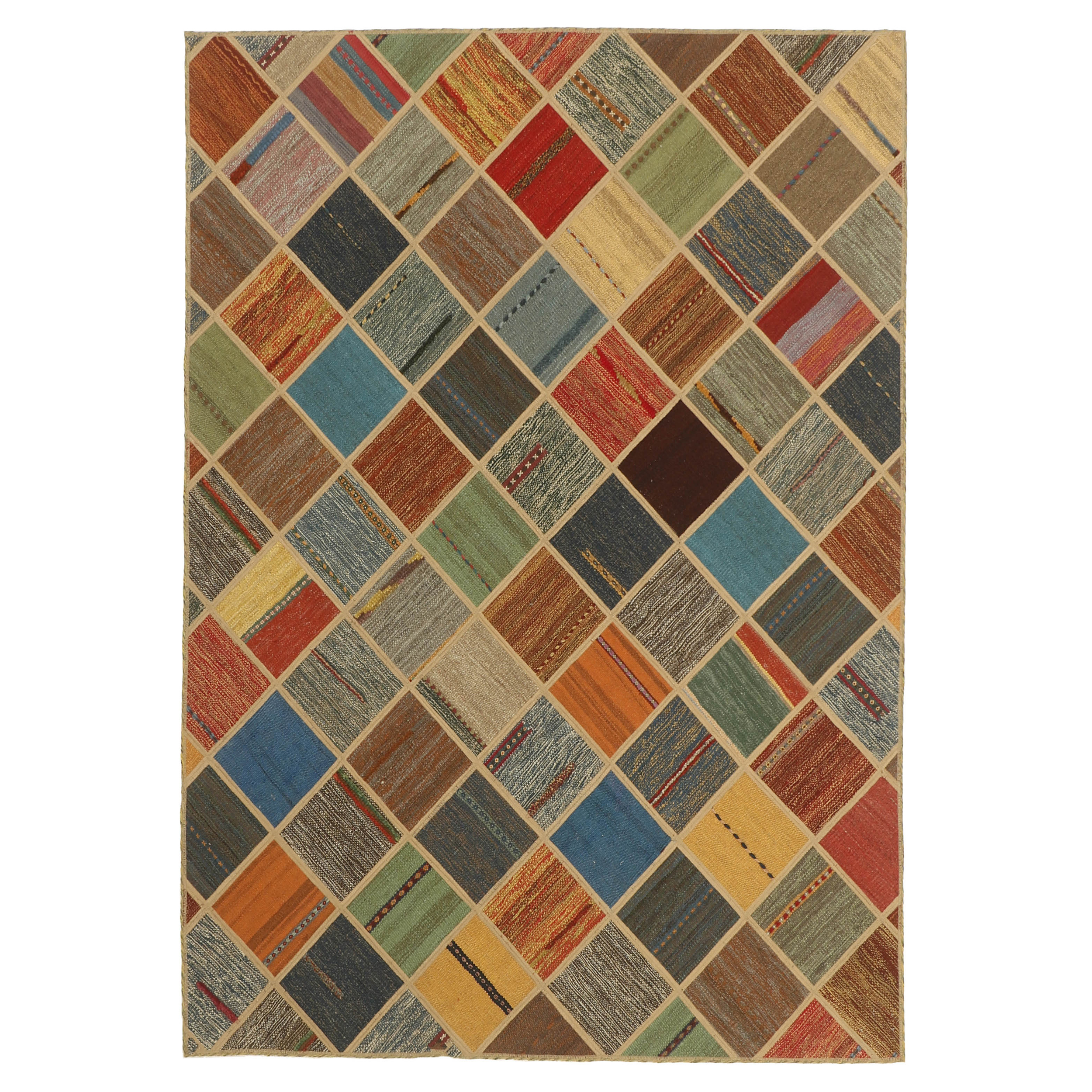 کلاژ گلیم دستبافت سه متری مدل S600 کد 538645