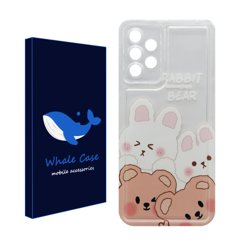 کاور وال کیس مدل Rabbit Bear مناسب برای گوشی موبایل سامسونگ Galaxy A52 / A52s