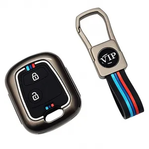 قاب ریموت و جاسوئیچی فلزی خودرو چیکال مدل P-405 مناسب برای پژو 206 و 207