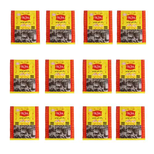 زغال خودسوز تیک تاک مدل  T700 وزن 700 گرم بسته 12 عددی
