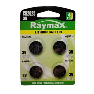 باتری سکه ای رایمکس مدل CR-2025 بسته ۴ عددی