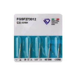 فرز الماسی دیا ایتالیا مدل Burs Flame 273 سایز 012 بسته 5 عددی