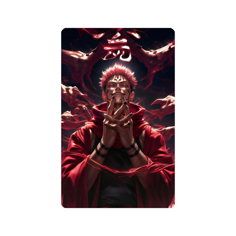 استیکر کارت مدل انیمه طرح جوجوتسو کایسن ریومن سوکونا jujutsu kaisen ryomen sukuna کد 5455
