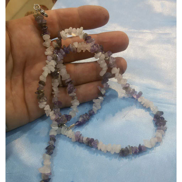 نیم ست زنانه مدل آمتیست و رزکوارتز