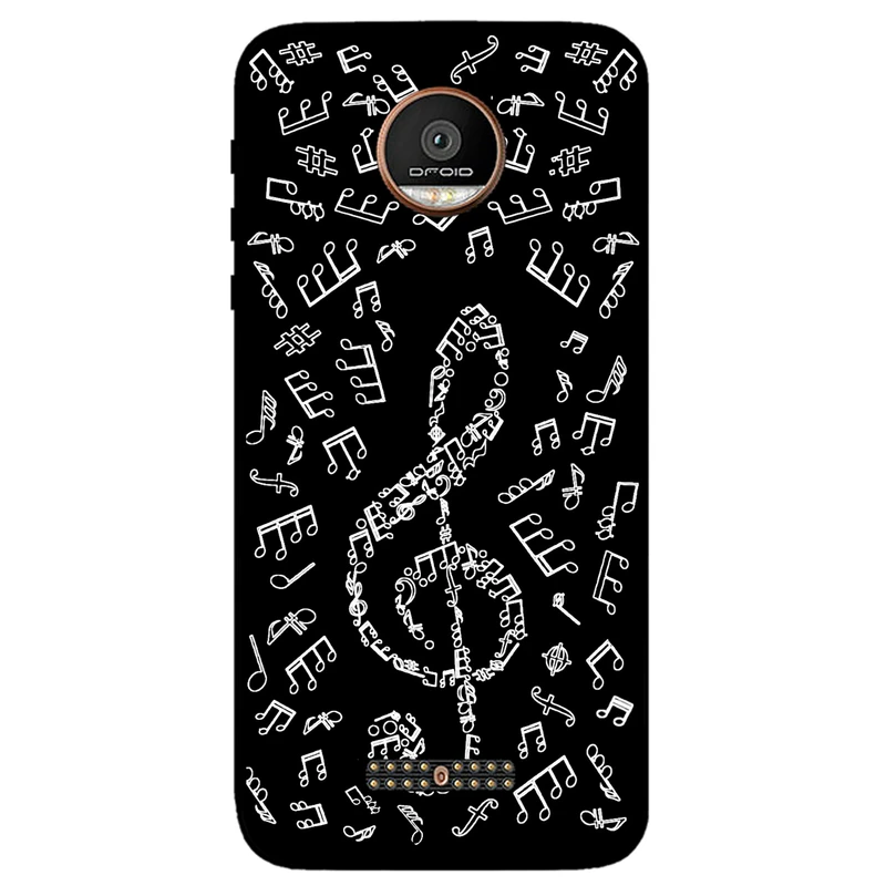 کاور مگافون طرح نوت موسیقی مدل 1370 مناسب برای گوشی موبایل موتورولا Moto Z Force