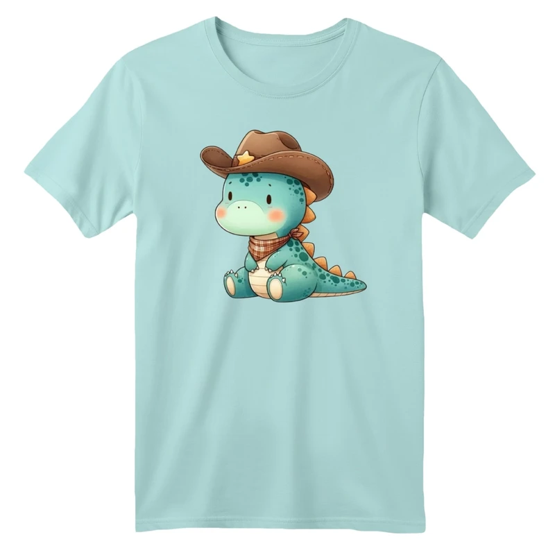 تی شرت آستین کوتاه بچگانه مدل دایناسور کد010  