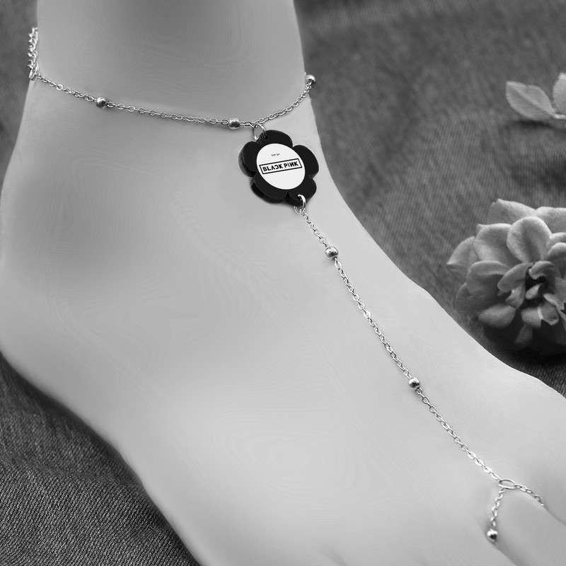 پابند زنانه ناکسیگو مدل تمیمه طرح Black Pink کد TP11267 پابند زنانه ناکسیگو مدل تمیمه طرح Black Pink کد TP11267