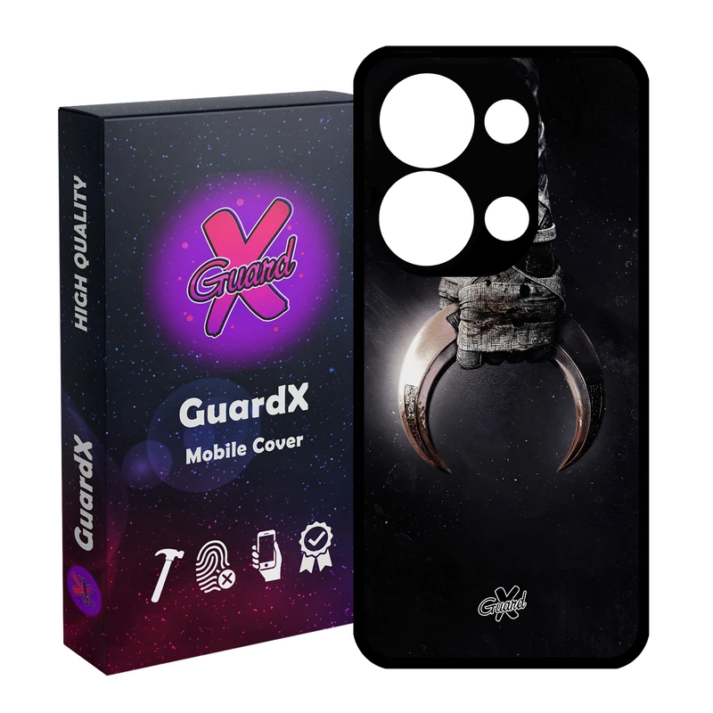 کاور گارد ایکس طرح شوالیه ماه مدل Glass10451 مناسب برای گوشی موبایل شیائومی Redmi Note 13 Pro 4G / Poco M6 Pro 4G