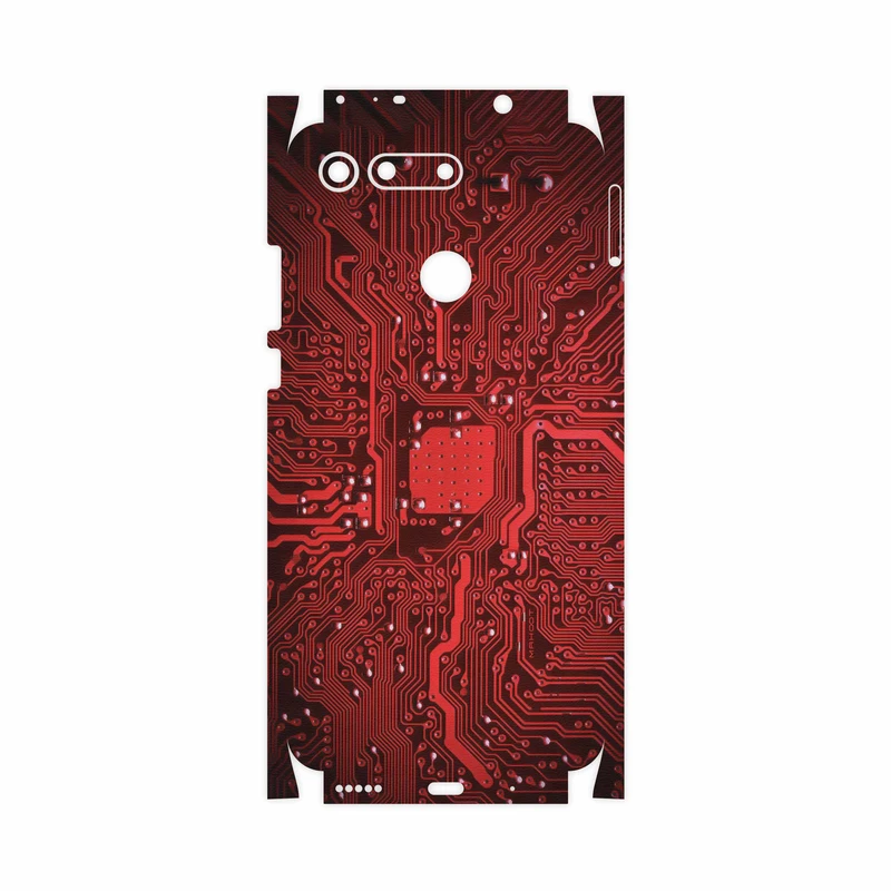 برچسب پوششی ماهوت مدل Red Printed Circuit Board-FullSkin مناسب برای گوشی موبایل آنر View 20