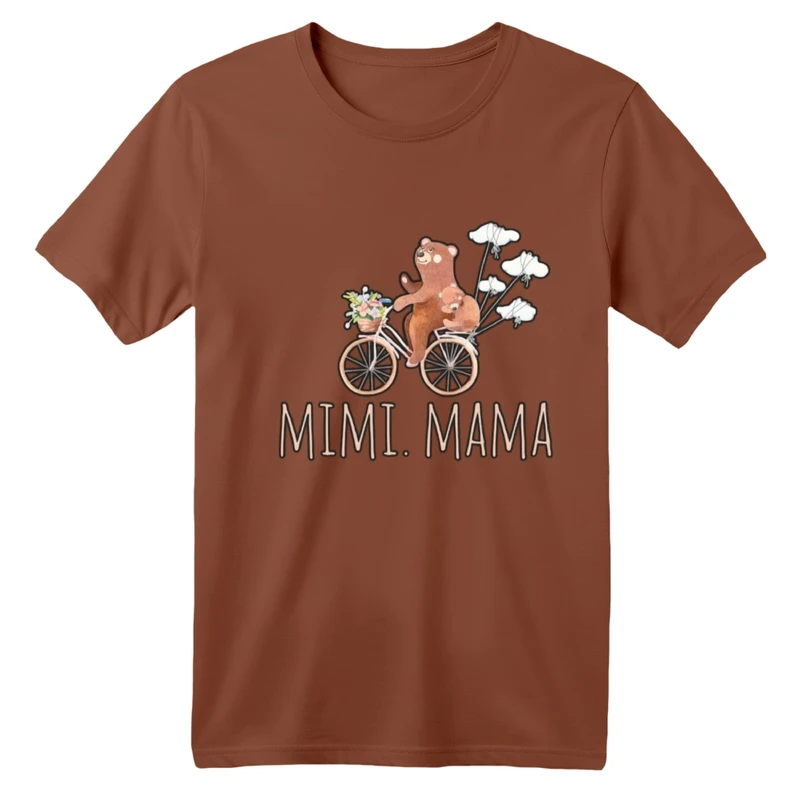 تی شرت آستین کوتاه بچگانه مدل خرس و دوچرخه