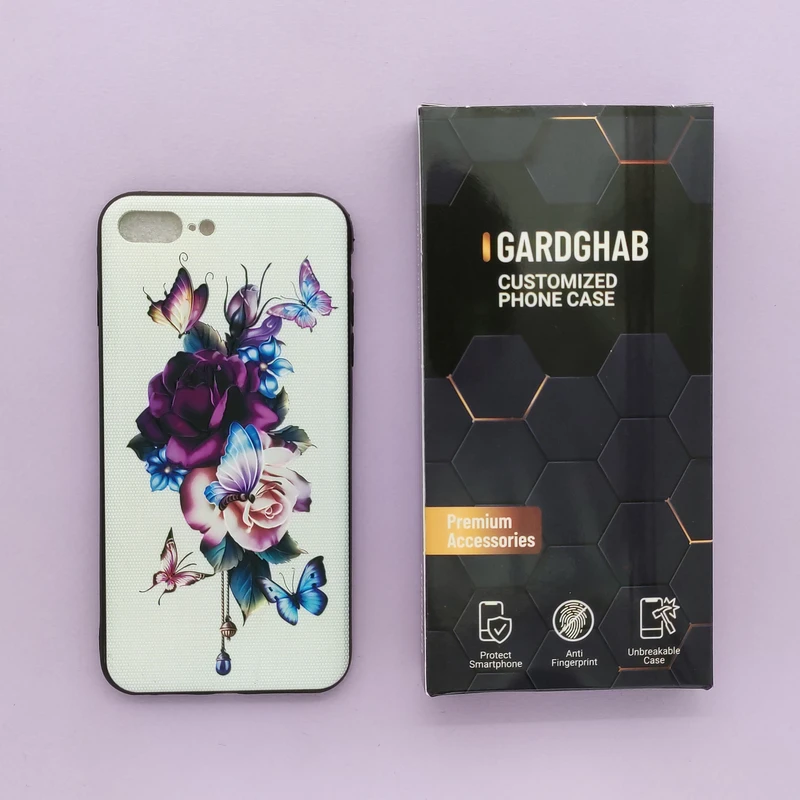  کاور قاب گارد مدل گل مناسب برای گوشی موبایل اپل iphone 7 plus / 8 plus 