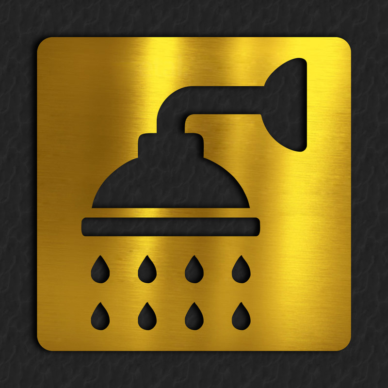 تابلو نشانگر آژنگ طرح دوش حمام کد 02