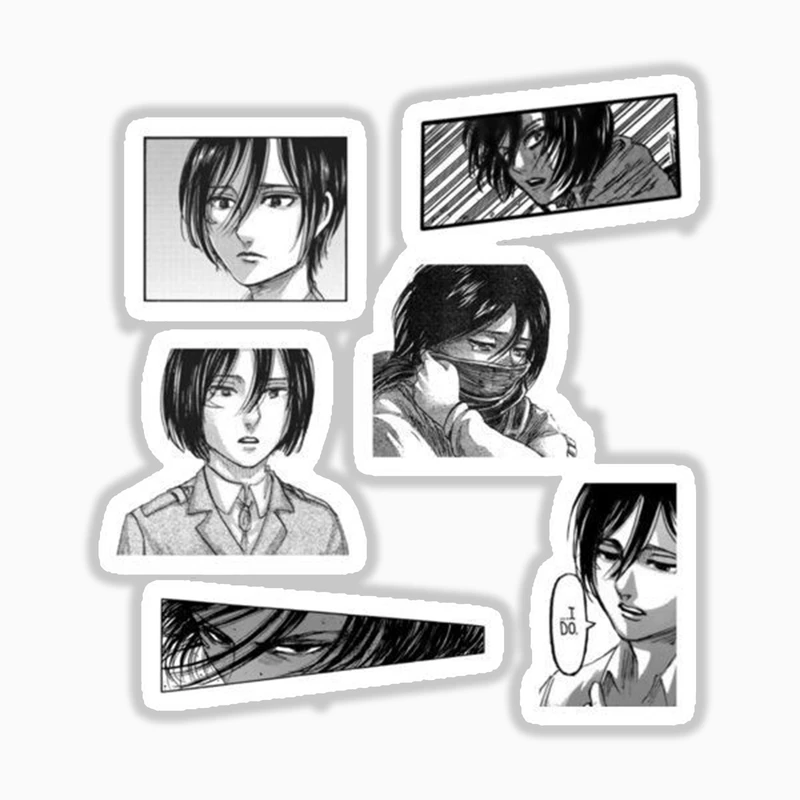 استیکر لپ تاپ و موبایل بووم طرح میکاسا کد mr14 مجموعه 6 عددی