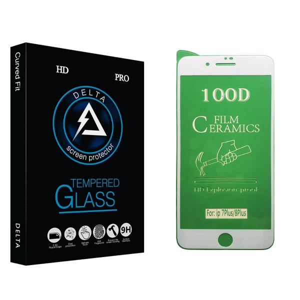 محافظ صفحه نمایش سرامیکی دلتا مدل HD مناسب برای گوشی موبایل اپل iPhone 8 Plus