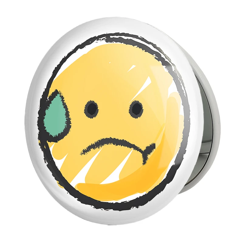 آینه جیبی خندالو طرح ایموجی Emoji مدل تاشو کد 5377 
